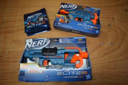 Nerf Elite 2.0 Commander and Volt Guns plus Pack of Nerf Darts