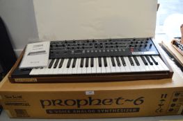 Sequential Prophet-6 Six Voice Analog Synthesiser with Packaging and Instructions (no power lead)