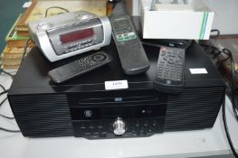 CD Player by Majority with Remote plus Clock Radio, etc.