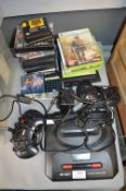Sega Mega Drive 16-Bit Gaming Console with Controllers and Assorted Games