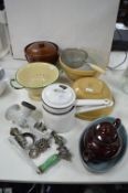 Vintage Kitchenware Including Enamel, etc.