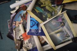 Assorted Posters Including Music, Art, Humour, etc.