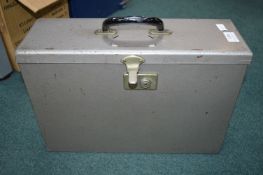 Vintage Metal Home Filing Box