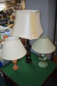 3x Table Lamps