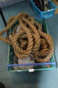 Length of Vintage Rope, Hand Tools, etc.