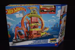 Hot Wheels City Super Loop Fire Station Set