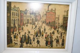Framed Lowry Print “Village Square”