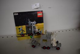 1979 Lego 894 Space Mobile Ground Tracking Station Set (no box)