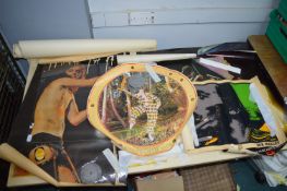 Printed Rock Posters Including Nebworth Fair 1976 Circular Poster