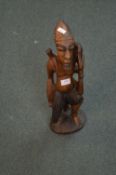 Carved Wooden Ethnic Figure