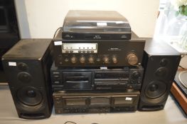 Assorted Audio Separates by Technics, Sharp, etc.