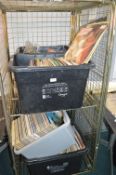 5x Crates of 12” LP Records Including Mixed Oldies, etc. (cage not included)