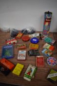 Selection of Vintage Card and Pocket Games Including Concentration, Pocket Solitaire, etc.