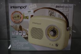 Intempo 2-in-1 Bluetooth Speaker with FM Radio