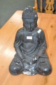 Painted Plaster Figure of Buddha