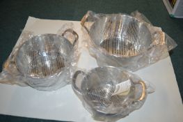 *Miu 3pc Stainless Steel Collander Set