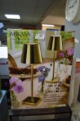 *Mikasa Twin LED Lamps