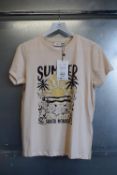 *Saint Tropez Kuvi T-Shirt in Cream Size: S, RRP: £30 (marked)