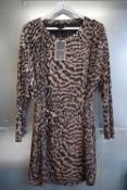 *Religion Leopard Print Silver Animal Tunic Dress Size: L/14, RRP: £60