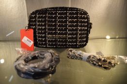*Mario Valentino Tweed Nero Handbag, RRP: £135