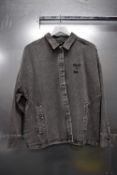 *Religion Rock n’ Roll Grey Denim Jacket Size; M/12, RRP: £90