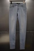 *Replay Luzien Blue Power Stretch Denim Jeans Skinny High Waist Fit Size: 32x30, RRP: £150
