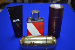 *3x Carolina Herrera Fragrance Testers (part used)