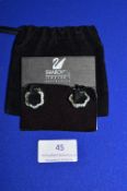 Swarovski Crystal Wavy Loop Earrings (with certificate & bag)