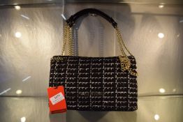 *Mario Valentino Tweed Nero Handbag, RRP: £149