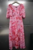 *French Connection Violet/Pink Multi Floral Dress Size: 12, RRP: £115