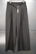 *NU Charcoal Ariel Office Wide Leg Trousers Size: 38, RRP: £110