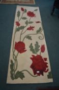 Indian Hand Tufted Wool Rug with Floral Desing