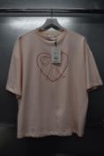 *Saint Tropez Pexton Barley Pink Short Sleeve Sweatshirt Size: M, RRP: £40