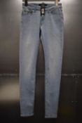 *Replay Luzien Blue Power Stretch Denim Jeans Skinny High Waist Fit Size: 27x30, RRP: £150