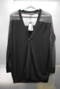 *Armani Exchange Black & Shimmer Lurex Cardigan Size: M, RRP: £120