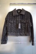 *Armani Exchange Black Denim Monogram Jacket Size: M, RRP: £195