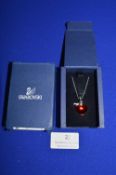 Swarovski Crystal Heart Pendant 38cm