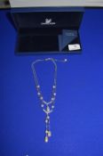Swarovski Simulated Pearl Necklace (boxed with packaging)