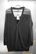 *Armani Exchange Black & Shimmer Lurex Cardigan Size: L, RRP: £120
