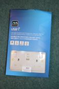 *Master Plug Twin USB Socket Set