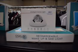 Osalis Rechargeable Wake and SAD Light, and an Intelligent Sensor Light Clock