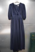 *Ynonyme Navy Blue Tencel Vana Long Dress Size: 8, RRP: £145
