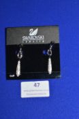 Swarovski Crystal Clip-On Drop Earrings (with certificate & bag)