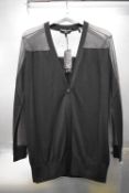 *Armani Exchange Black & Shimmer Lurex Cardigan Size: S, RRP: £120