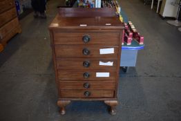 Regency Chest of Six Drawers with Brass Handles 45.5x39cm x 76cm high