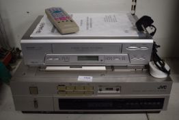 JVC HR-7200EK and Sharp VC-MH75HM Video Cassette Recorders