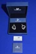 Swarovski Crystal Loop Earrings (boxed with packaging)