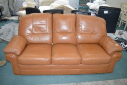 Leather Three Seat Sofa