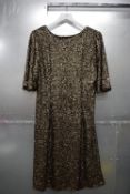 *Saint Tropez Antique Sequin Gallery Dress Size: L, RRP: £170