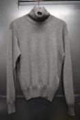*Armani Exchange Disco Dust Silver Knitted Jumper Size: XL, RRP: £135